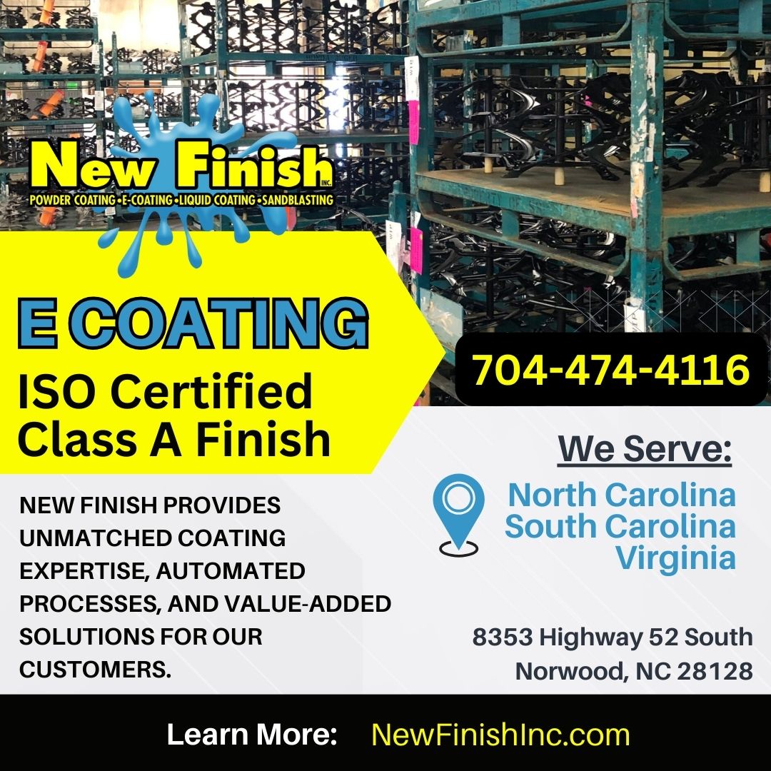 Advancing Industries with Cutting-Edge E-Coating Solutions by New Finish Inc