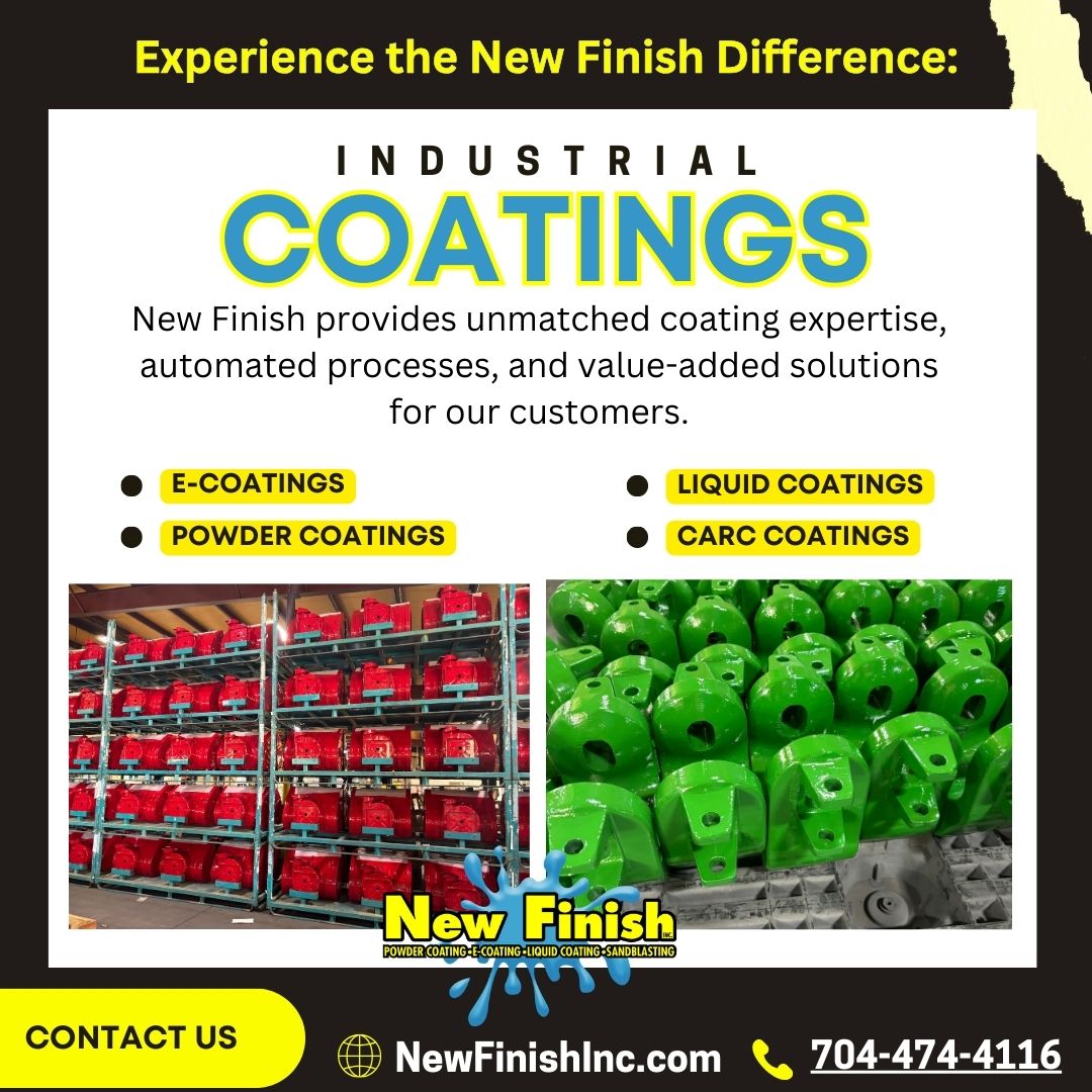 New Finish Industrial Coatings in NC, SC, and VA