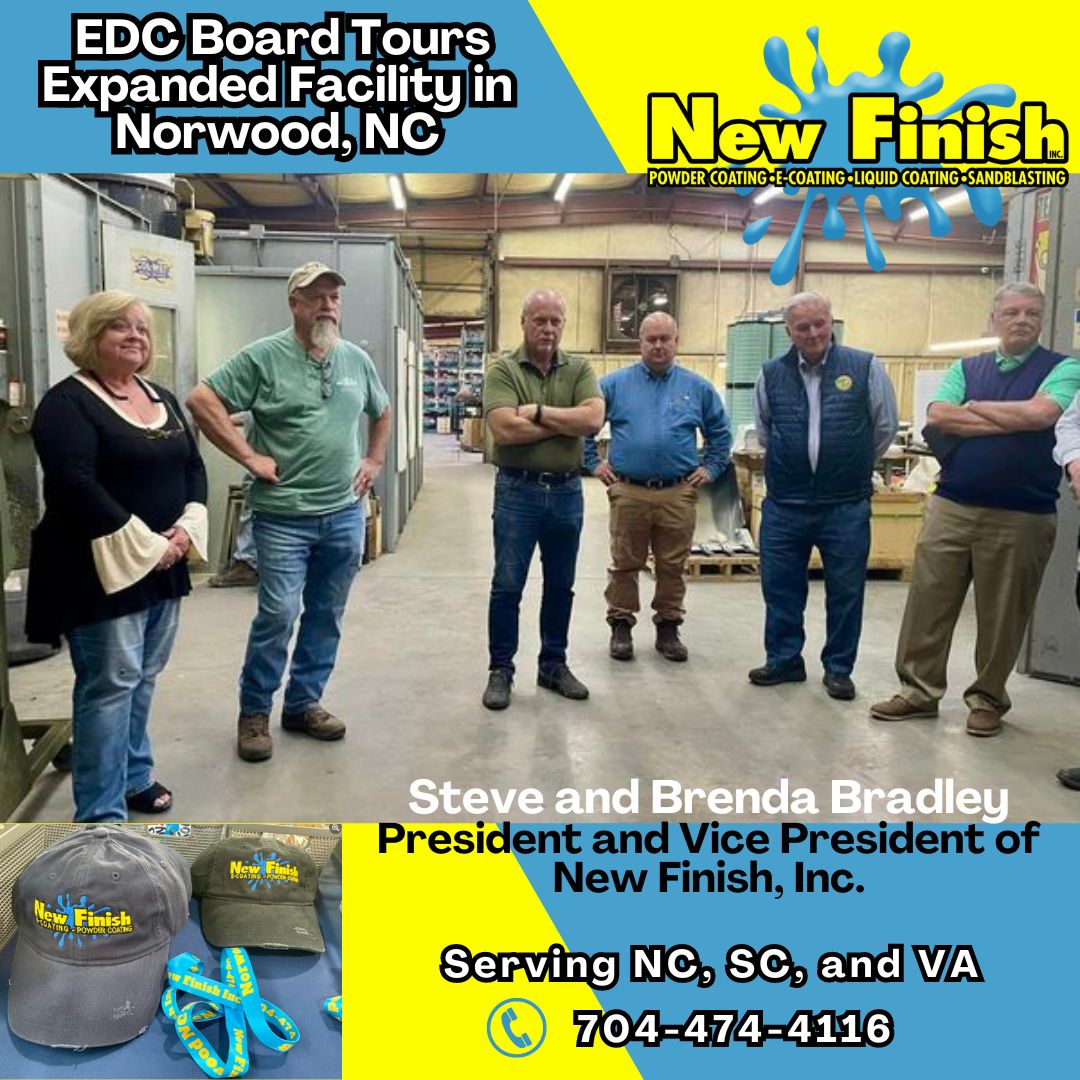 New Finish Inc. Welcomes EDC Board for a Tour of Expanded Facility in Norwood, NC