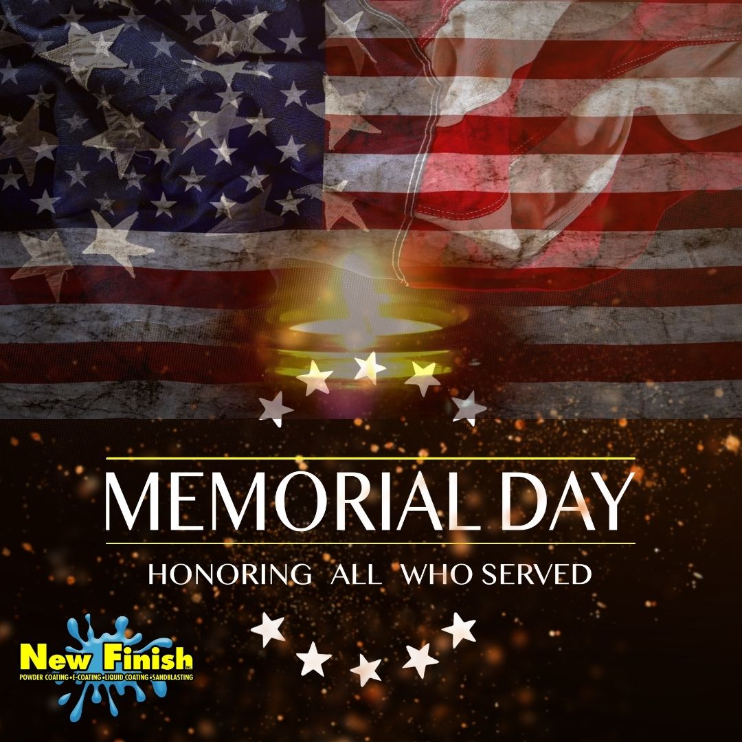 Happy Memorial Day Weekend from New Finish Inc.!