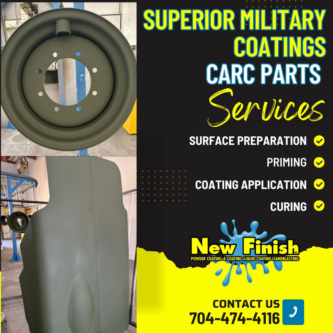 New Finish Superior Coatings for Military Parts with CARC Paint