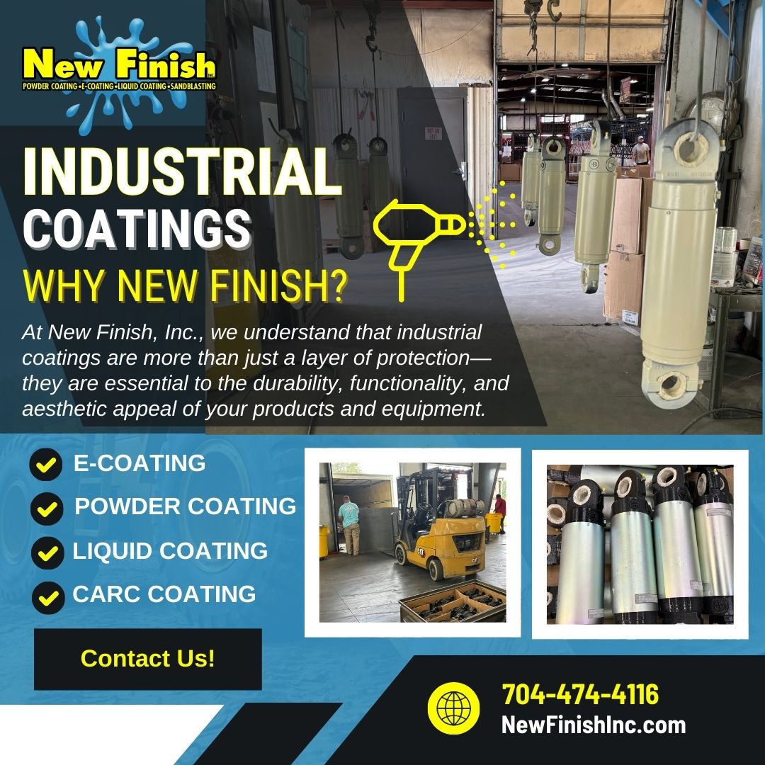 6 Reasons For Choosing New Finish for Industrial Coatings Services in NC, SC, VA