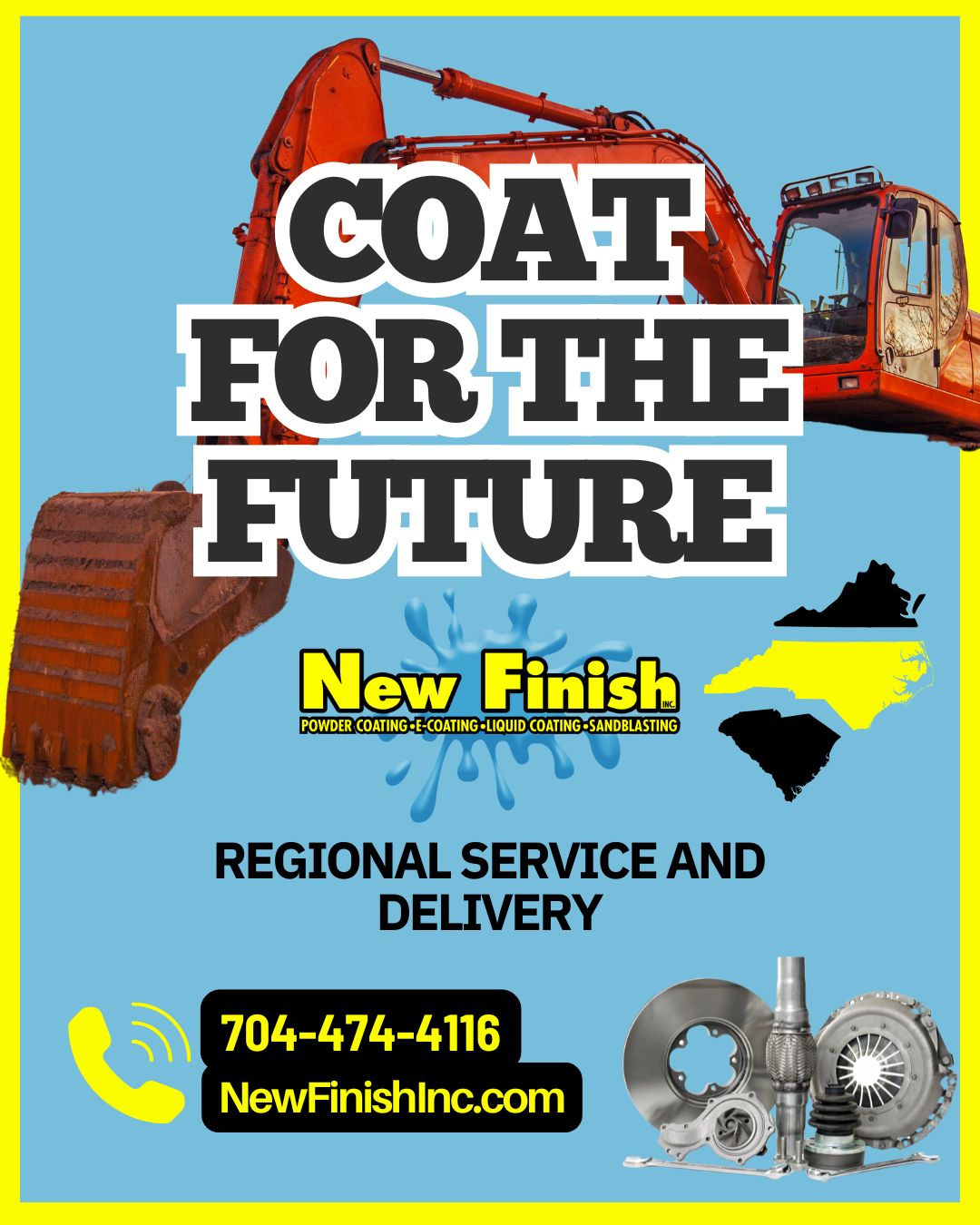 Industrial Coatings in NC, SC, and VA - New Finish, Inc.