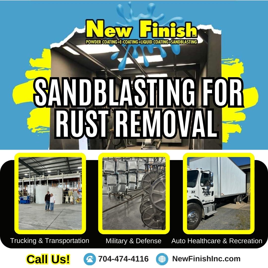 Sandblasting for Rust Removal and Industrial Coatings: Protecting Trucks and Equipment in NC, SC & VA