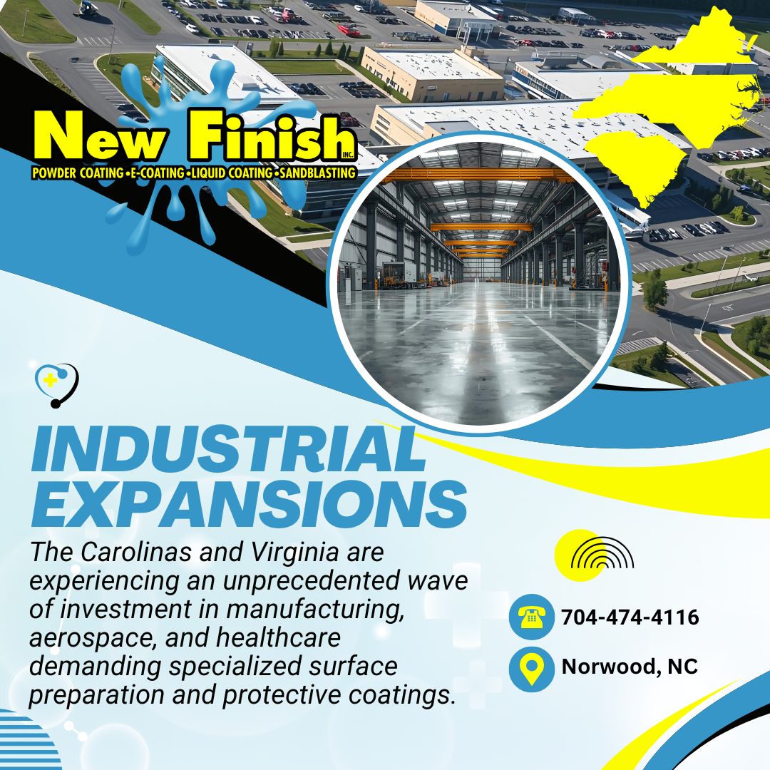 New Finish, Inc.: Supporting NC, SC & VA’s Industrial & Healthcare Boom
