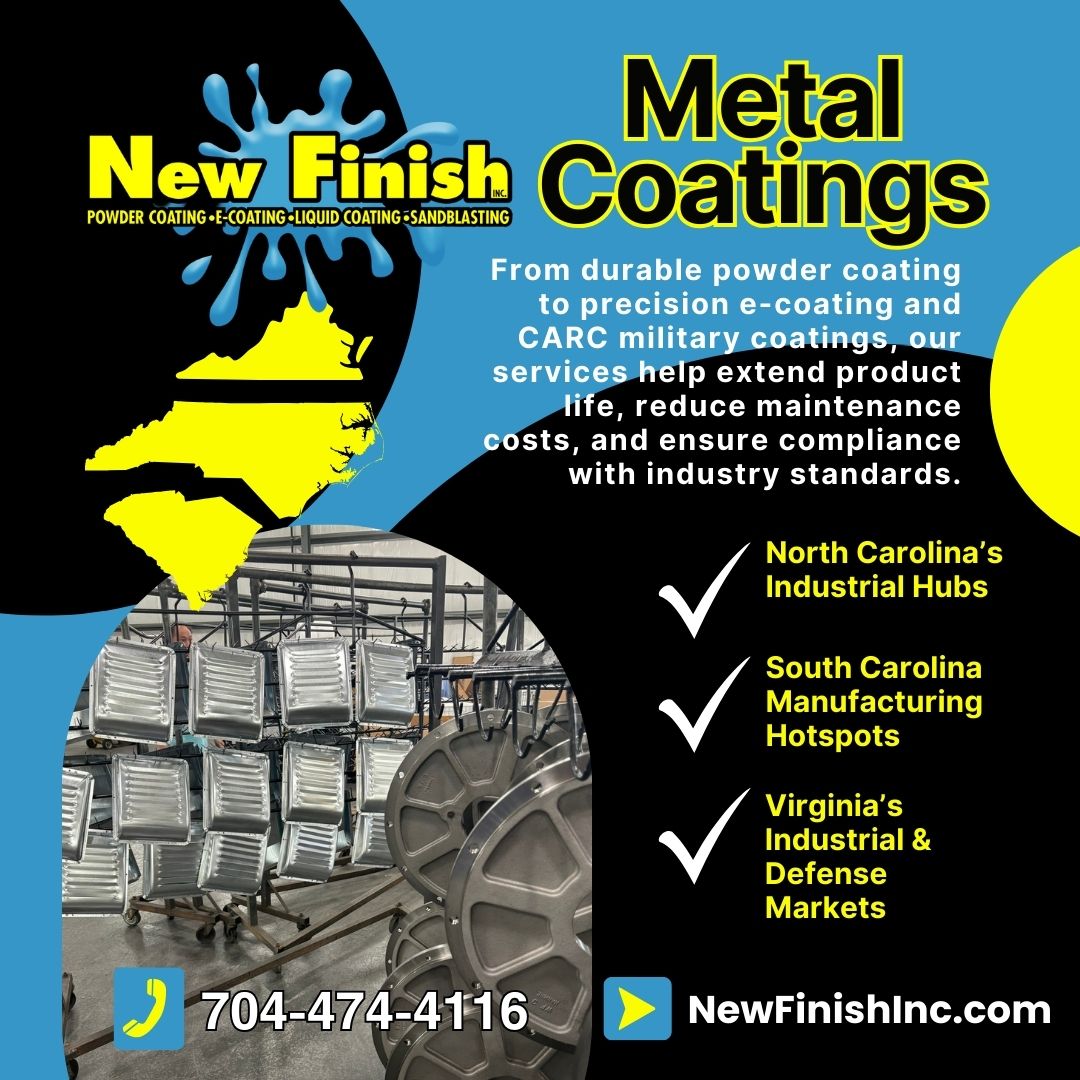 Industrial Coatings Across NC, SC & VA — Protecting Your Products with Precision