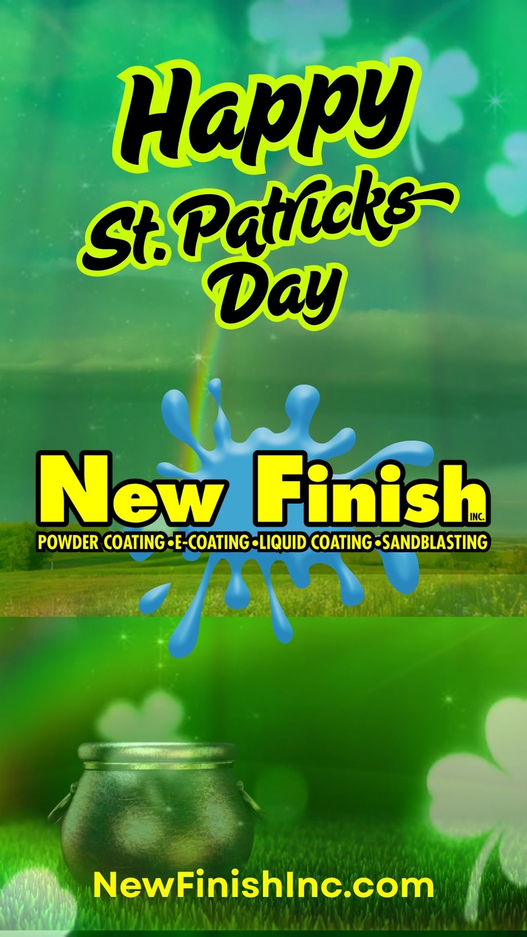 🍀 Happy St. Patrick’s Day from New Finish, Inc.! 🍀