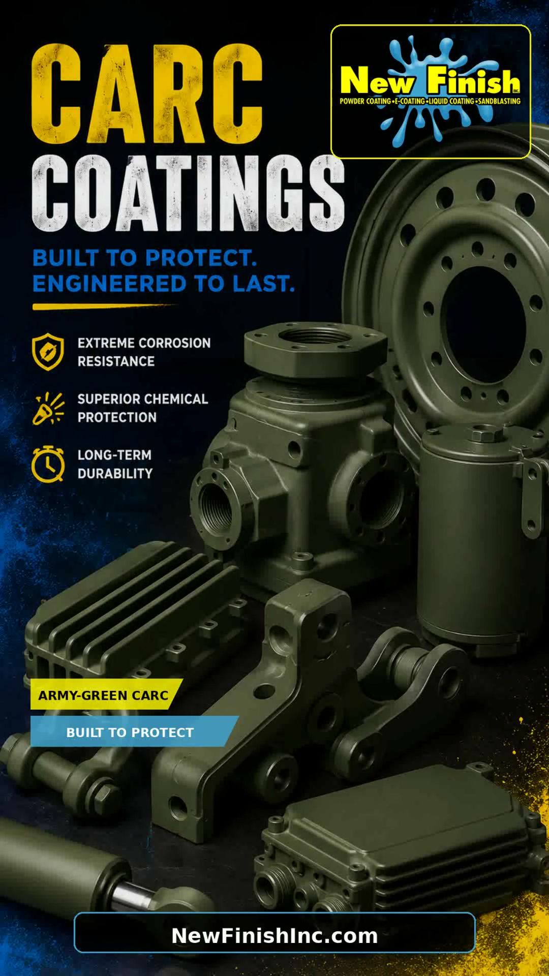 CARC Coatings for Military and Industrial Parts: Built for Harsh Environments