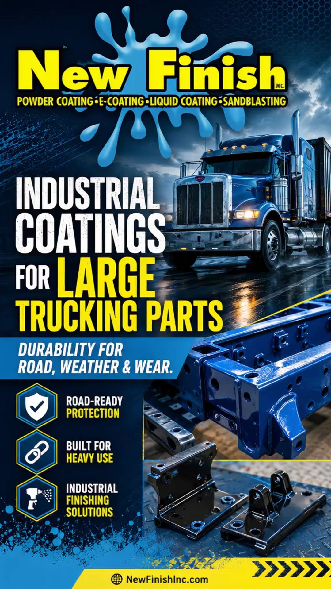 Industrial Coatings for Large Trucking Parts: Durability for Road, Weather, and Wear