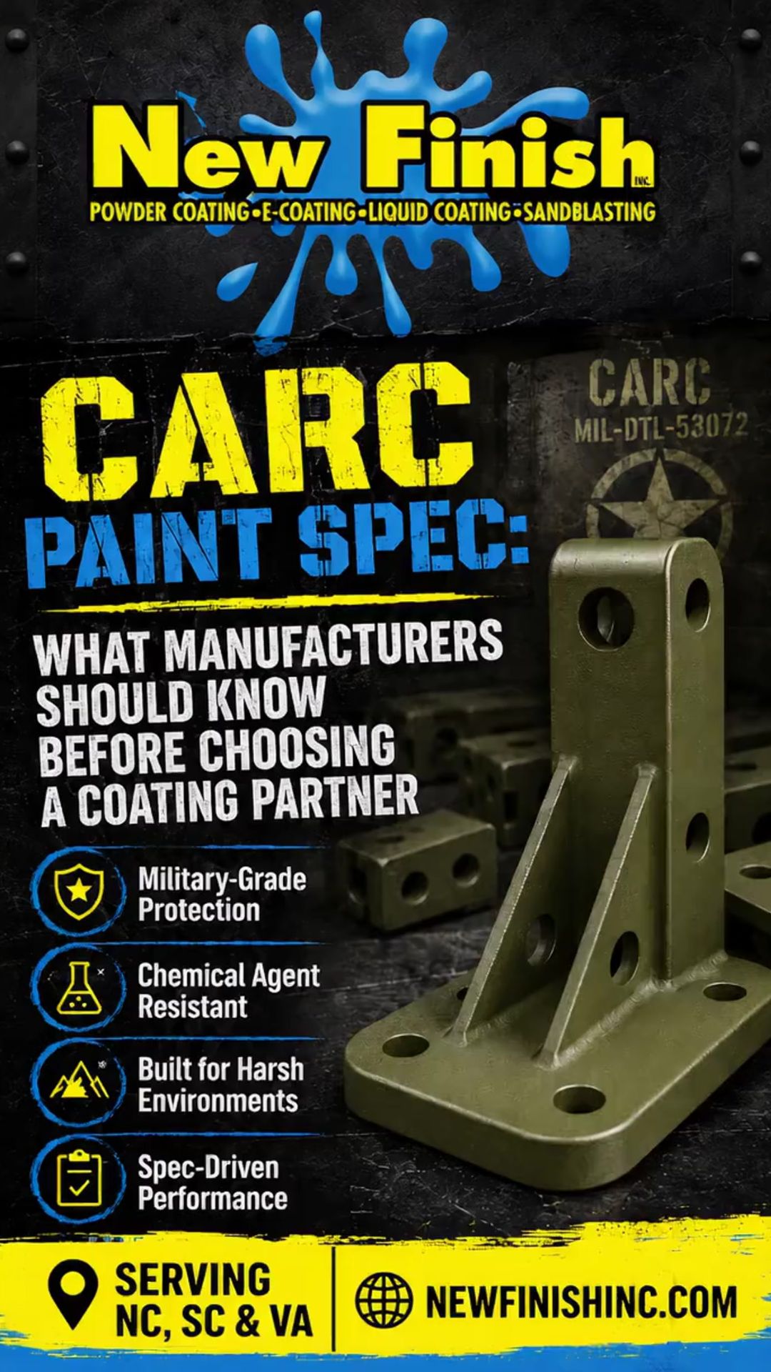 CARC Paint Spec: What Manufacturers Should Know Before Choosing a Coating Partner