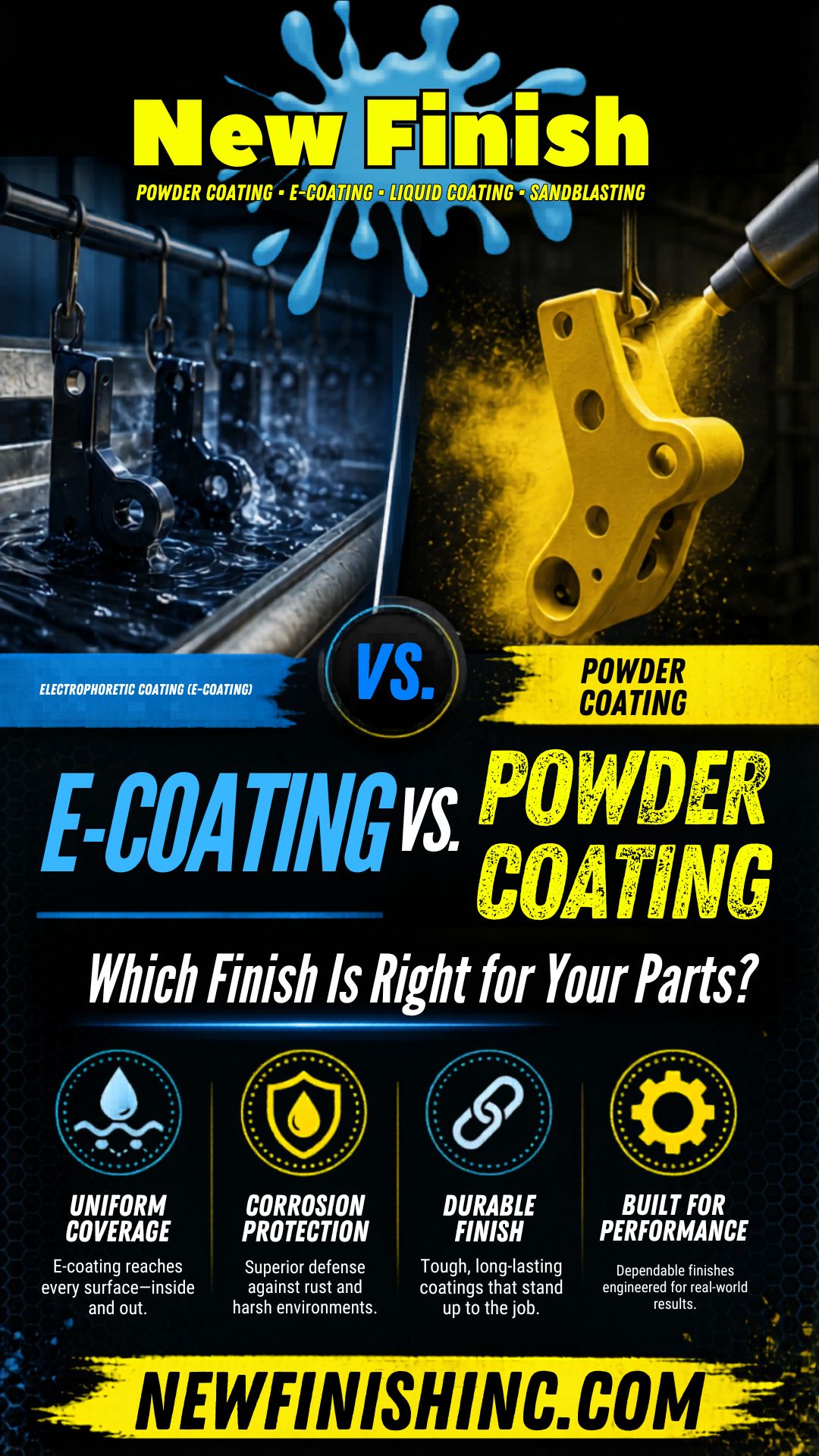 Electrophoretic Coating vs. Powder Coating: Which Finish Is Right for Your Parts?