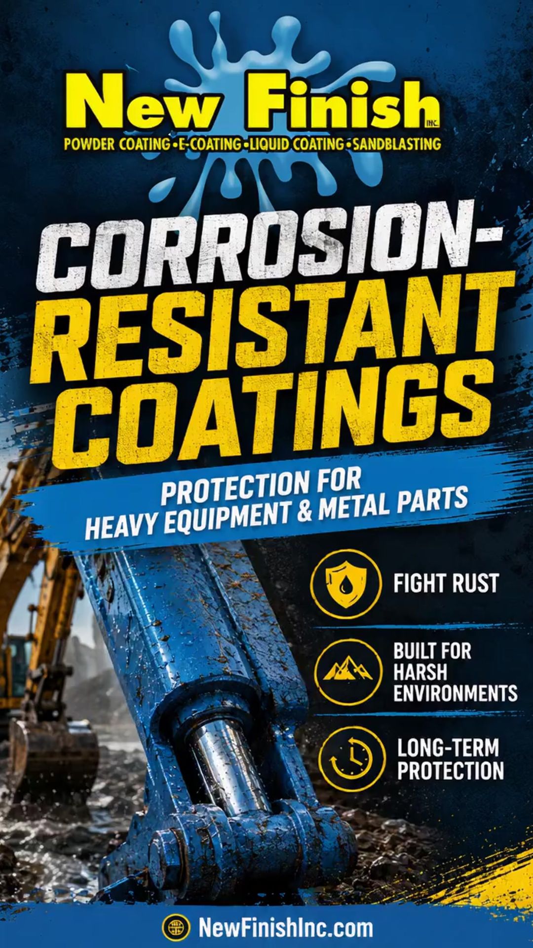 Why Corrosion-Resistant Coatings Matter for Heavy Equipment and Metal Parts