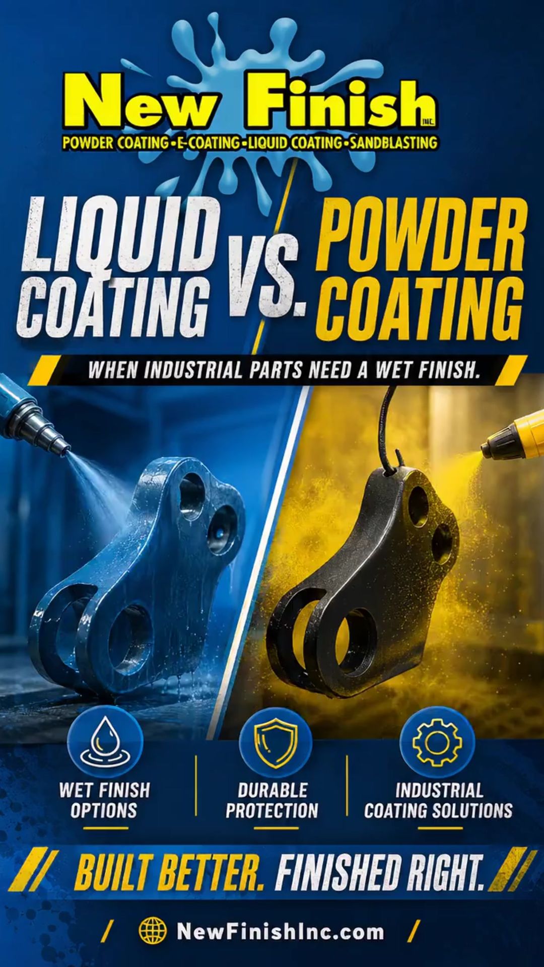 Liquid Coating vs. Powder Coating: When Industrial Parts Need a Wet Finish