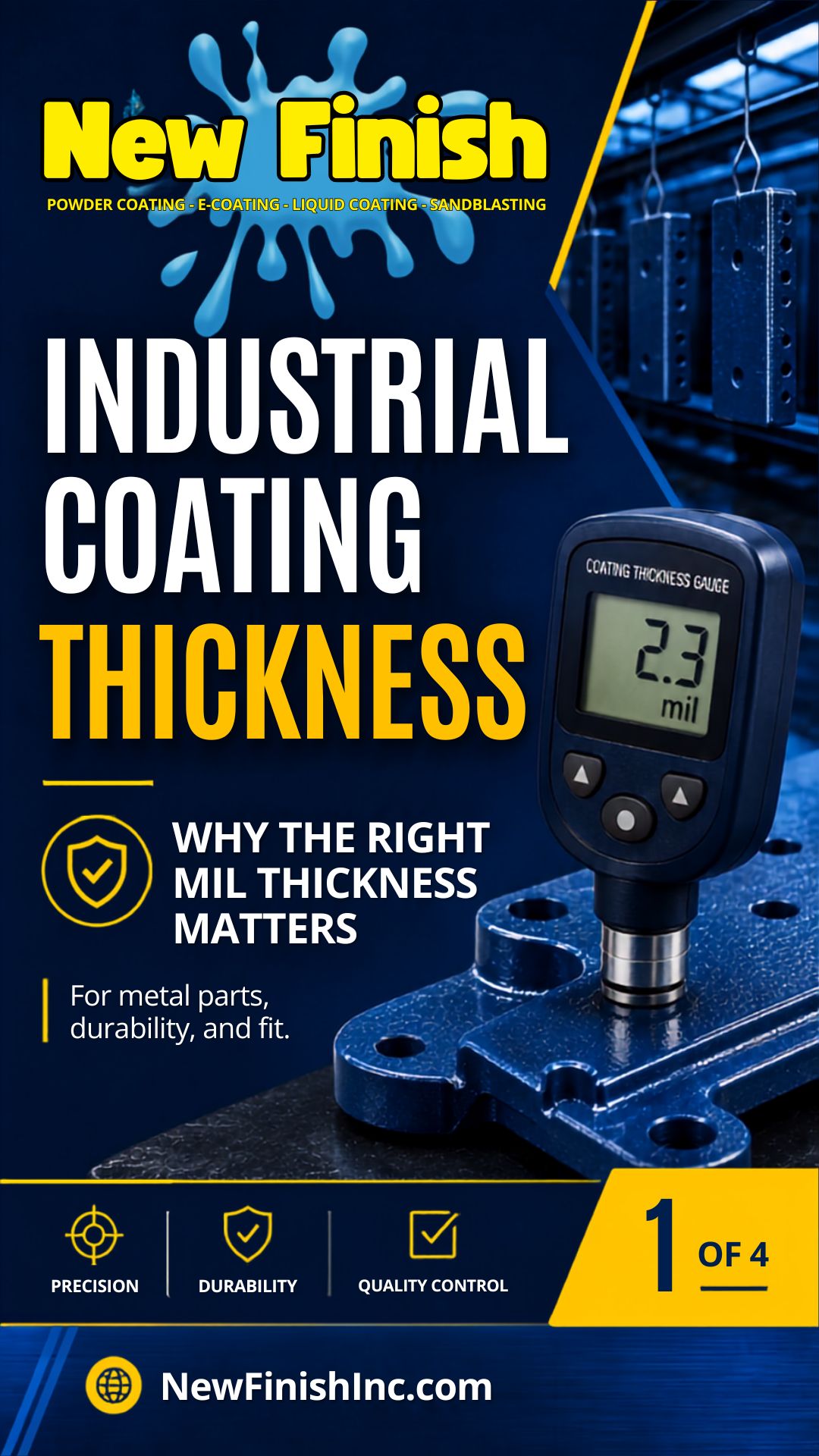 Industrial Coating Thickness: Why the Right Mil Thickness Matters for Metal Parts