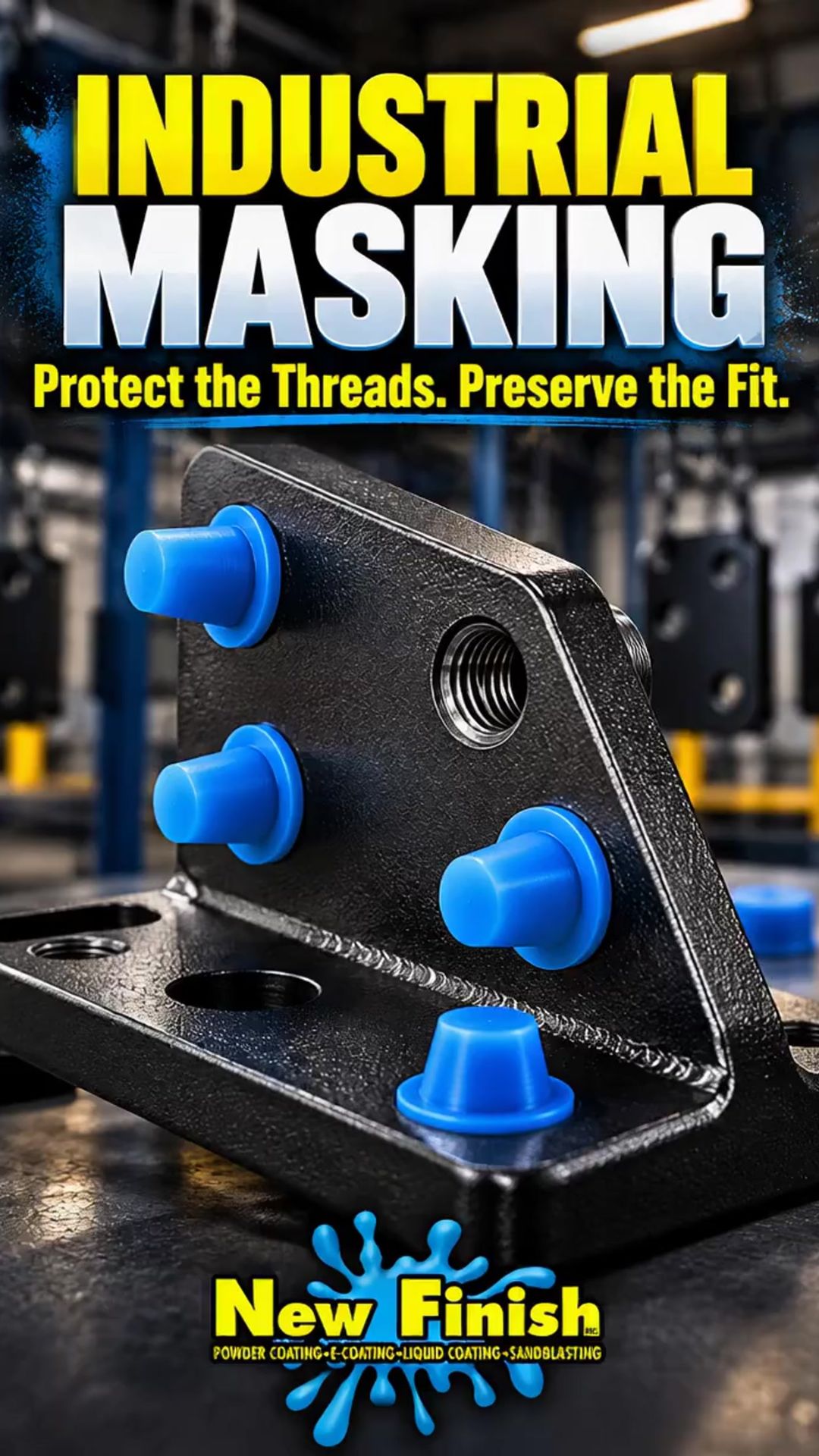 Industrial Masking for Threaded Holes, Mating Surfaces, and Critical Components